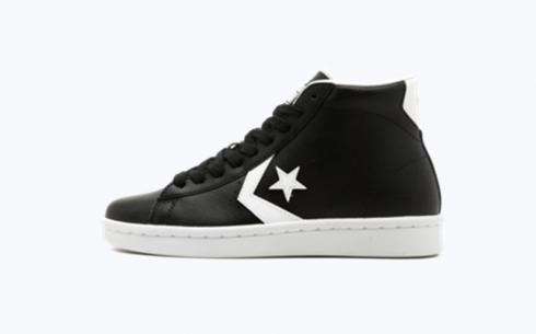 Sapatos Converse Pro Leather 76 Mid Preto Branco