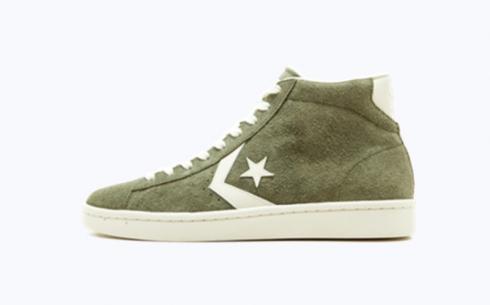 Converse Pro Leather Mid Medium Olive Egret Egret Shoes