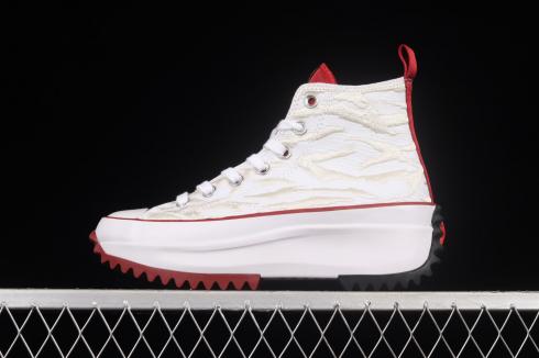 Converse Run Star Hike High Ano Novo Chinês Branco University Red 173125C