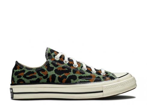 Converse Wacko Maria X Invincible Chuck 70 Low Animal Print Olive Egret Nero 167498C