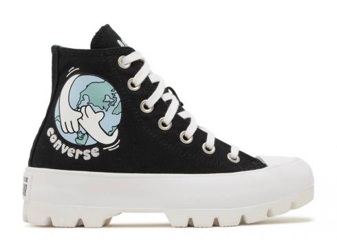 Converse Mujer Chuck Taylor All Star High Lugged Love Your Mother Negro Blanco Piedra Océano 572565C