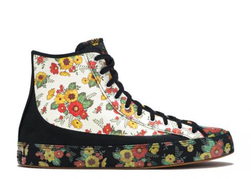 Converse Chuck Taylor All Star Sasha High Floral Bloom Butter Zwart Geel Erget 563486C