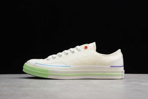 Pigealle x Converse Chuck 1970'erne Low White Green 165606C