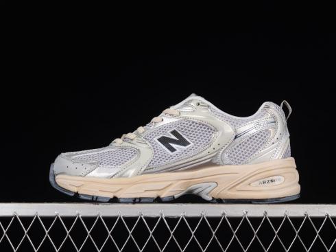 New Balance 530 Beyaz Gümüş Metalik Moonbeam MR530VS,ayakkabı,spor ayakkabı