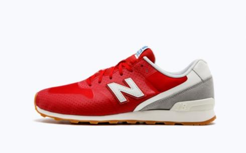 New Balance 696 hvide røde atletiksko