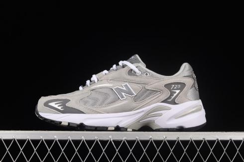 New Balance 725 Grey White Metallic Silver Shoes ML725P