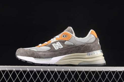 New Balance 992 Made In USA Dark Grey Black Orange M992TA