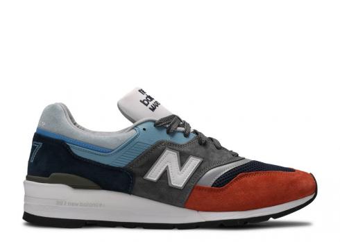 New Balance 997 Made In Usa Oversize สีน้ำเงิน สีเทาอ่อน M997NAG