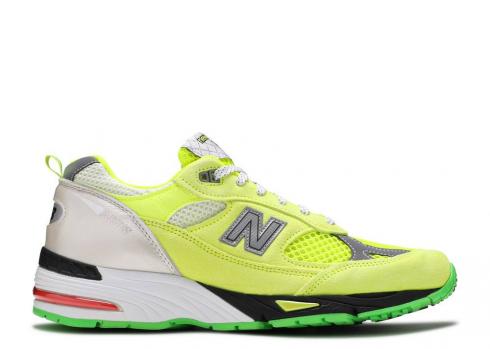 New Balance Aries X 991 Made In England Jaune Fluo Argent M991AFL
