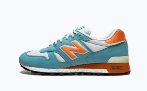 New Balance M1300 Blue Orange White Athletic Shoes