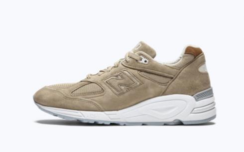 Sepatu Atletik New Balance M990 Tan White