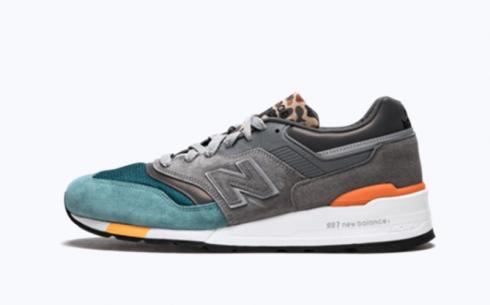 New Balance M997 grigio verde scarpe da ginnastica