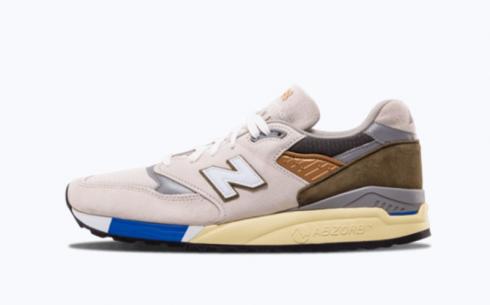 New Balance M998 Beige Olijfbruine Sportschoenen