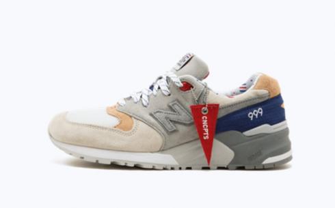 New Balance M999Cp1 Бежево-коричневый Темно-синий Кроссовки