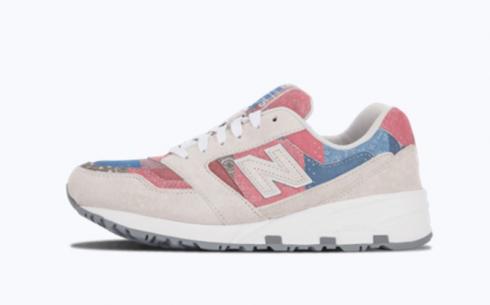 Tênis esportivos New Balance Md575 cinza azul rosa