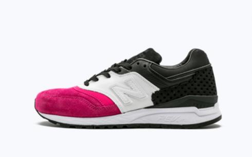 New Balance Ml997 黑白粉紅白色運動鞋