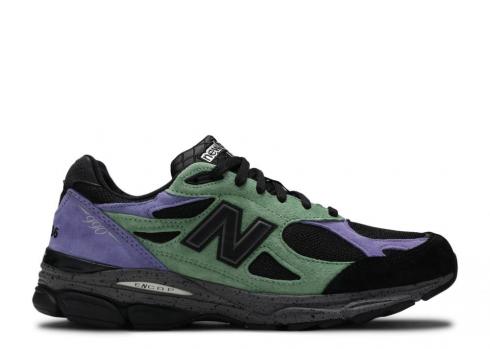 New Balance Stray Rats X 990v3 Made In Usa The Joker Lilla Grøn Sort M990SK3