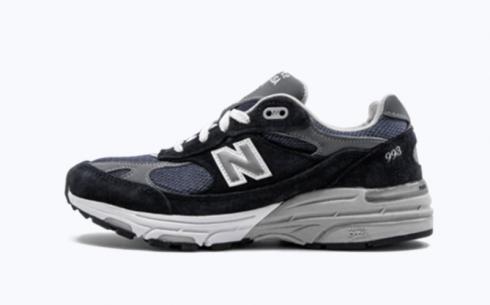 New Balance Wr993 กีฬาสีขาวเทาน้ำเงิน