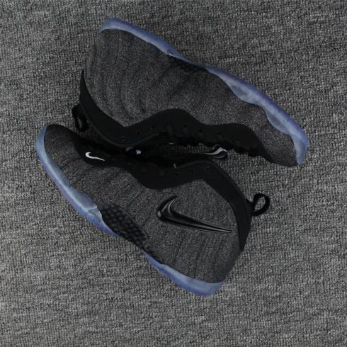 Мужские баскетбольные кроссовки Nike AIR FOAMPSOITE ONE из флиса черного цвета