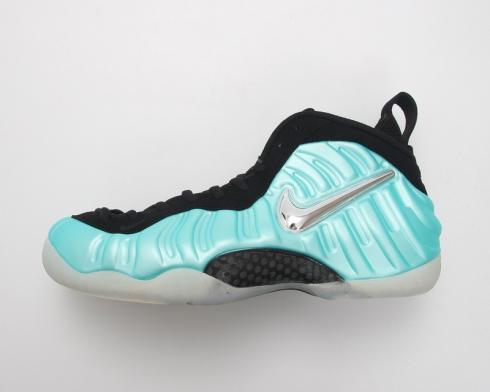 Nike Air Foamposite One Bleu Noir Solo Slide Chaussures de basket-ball pour hommes 624015-303