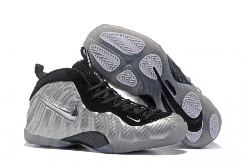 Nike Air Foamposite One Gümüş Siyah Erkek Basketbol Ayakkabıları, ayakkabıları, spor ayakkabılarını