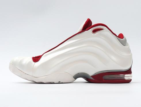 Zapatillas de baloncesto Nike Air Foamposite One Pro blancas y rojas para hombre 139372-161