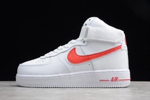 2019 Nike Air Force 1 High 07 3 Bianco Gym Rosso AT4141 107