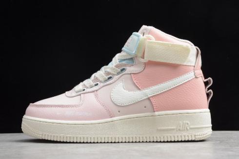 2020 Nike Air Force 1 High Utility Force voor dames Echo Pink Sail CQ4810 621