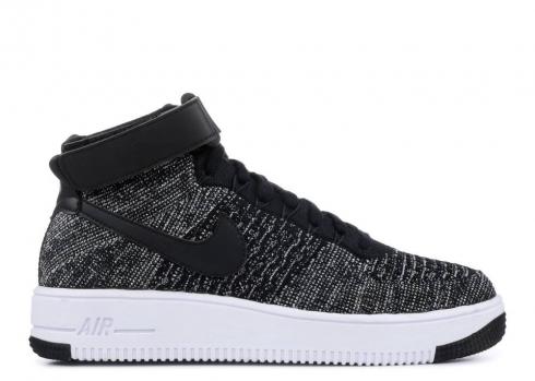 Nike Air Force 1 Ultra Flyknit Mid Gs Đen Trắng 862824-001