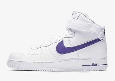 Nike Air Force 1 High 07 3 Wit Court Paars Wit AT4141-103