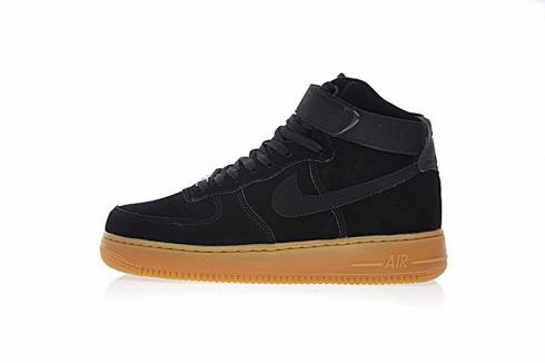 Sepatu Nike Air Force 1 High 07 LV8 Suede Black Gum AA1118-001