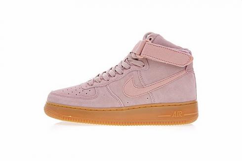 Nike Air Force 1 High 07 LV8 Suede Raw Rosa Gum Sneakers AA1118-601