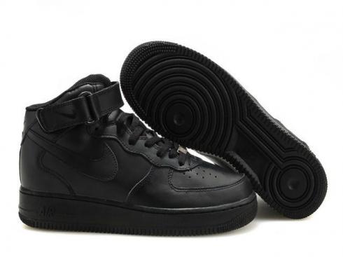 Sepatu Kasual Uniseks Hitam Tinggi Nike Air Force 1 315121-032