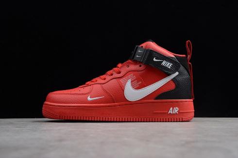 Nike Air Force 1 High Gym Red Black White Устойчивые дышащие кроссовки 804609-105