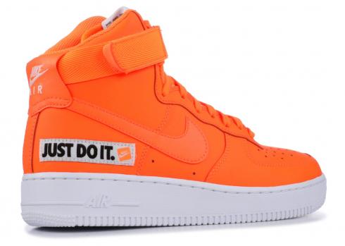 nike air force 1 high just do it total orange