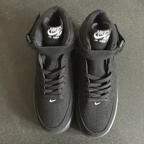 Nike Air Force I 1 High Cut Unisex Shoes Black All Hot