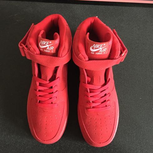 Обувь унисекс Nike Air Force I 1 High Cut Red All Hot