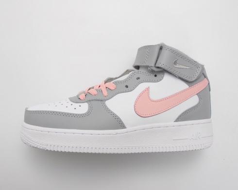 Nike Force 1 High Rosa Gris Blanco Zapatos para mujer 512099-520