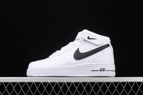 Nike Womens Air Force 1'07 Mid White Black Footwear Running Shoes AO2424-101