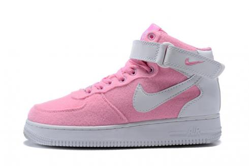 Nike 女款 Air Force 1 High Perfect 粉紅色白色女鞋 334031-611