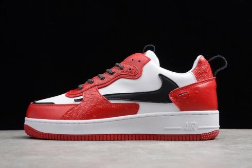 2019 Nike Air Force 1 AC Bianco Rosso Nero 630939 201