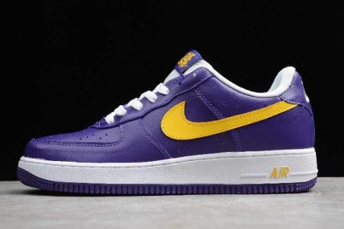 2019 Nike Air Force 1 La Deep Purple Canyon Gold White 630117 571