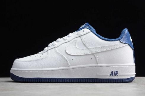 white and blue bottom air force 1