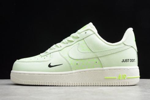 Nike Air Force 1 Low Just Do It Neon Yellow White CT2541 700 2020 года