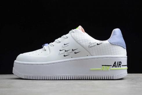 Nike Air Force 1 Sage White Black Ghost Green Light Thistle 2020 CU4770 110