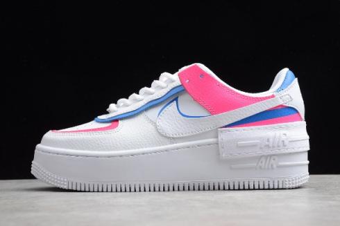 2020 Dámské Nike Air Force 1 Shadow White Pink Blue CU3012 111