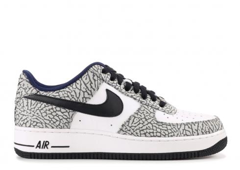 Air Force 1 Low Id Supreme Id Black Grey Cement 444758-996