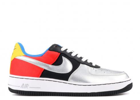 Air Force 1 Olympic Red Black Silver Chile Metallic 307334-002