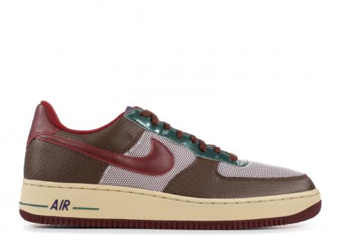 Air Force 1 Premium Samurai Light Ink Chocolate Green Team Net Stain Red 313641-262