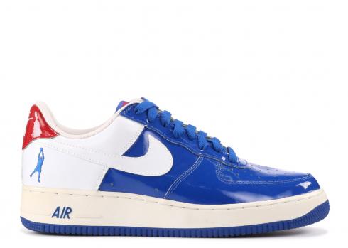 Air Force 1 Sheed Low Blue White Varsity Red Jay 306347-411
